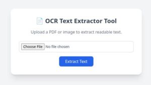 PDF/Image Text Extractor